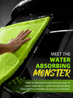 36x24in Microfiber Car Drying Towel 1400gsm Stripe-free Automatic Washing Cloth