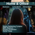 Rustic Wood Barn Door Blackout Curtains Village Wooden Home Decor Vintage Far   