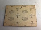 Teledyne Frederick Post Lettering Guide 1761  With Af-573 Manual Vintage Usa Nos
