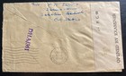 1945 Calcutta India Airmail Censored Cover To San Jose Ca Usa