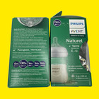 Lot 2 Philips Avent Glass Natural Baby Bottle W natural Response Nipple 4 Oz 0m 