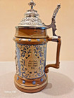 Metlach German Vintage Lidded Beer Stein  202