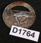 Wwii French Army Maginot Line Service Insignia Badge  on Ne Passe Pas  Pin Back