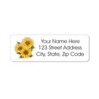60 Return Address Labels Personalized Printed 3 4 X 2 1 4 Sunflowers