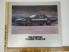 1982 Pontiac Firebird Trans Am Showroom Dealer Advertisement 17x20 Cardboard Rar