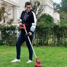 21v Electric Cordless Grass Trimmer Strimmer Garden Edger Cutter W  2 Battery