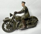 Britains Motorcycle Signal Corps Dispatch Rider Lead Soldier Vintage Wwi