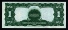 1899  1 Large Size Better Date Below Crisp Au Black Eagle Silver Certificate 