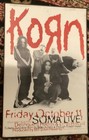 Korn Original Vintage Concert Poster 1996 Soma San Diego Limp Bizkit Delinquent