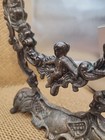 Ornate Victorian Style Vanity Free Standing Mirror Cherub Design Vintage Old