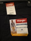 Wrangler Mens Fleece Lined Relaxed Fit Cargo Black Cotton Pants Size 32x30 Nwt