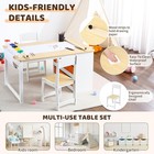 Kids Activity Table And Chair Set 4 In 1 Drawing Art Craft Desk 6 Storage Boxes