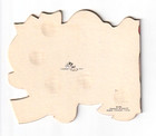 Vintage Nos 1946 Die-cut Piggy Bank Coin Holder Birthday Card In Orig Envelope