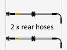Rear Hel Braided Brake Lines Hoses For Ford Fiesta Mk6 2 0 St 150 04-