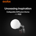 Us Godox Ak-r22 Collapsible Diffusion Dome diffuser For Round Head Flash V1 v100