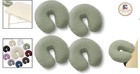 Ultra Soft 4-pack Microfiber Face Cradle Covers For Massage Tables - Sage Green
