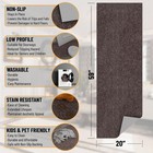 Washable 2x5 Non Slip Runner Rug  Ultra Thin Hallway Rug With Rubber Backing    