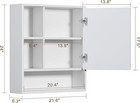 Bathroom Wall Mirror Cabinet  Medicine Cabinet With Single Door And Adjustable S