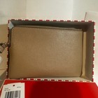 Nwt Coach Corner Zip Wristlet In Taupe With Gift Box
