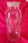 Antique Whitall Tatum   Co  Clear Glass Apothecary Bottle 9 5 Inches