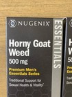 2 Pack Horny Goat Weed Men   s Essentials Series 500mg 30 Each Exp  07-2026 New