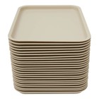 24pcs Eating Food Serving Tray For Cafeteria Restaurants 13 39  X 9 45   Khaki
