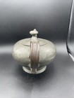 Antique 1800 s Shaw   Fish Sheffield Pewter Teapot Hinged Lid Very Rare English