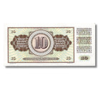1978 Yugoslav 10 Dinara Banknote P-87a Unc Condition         