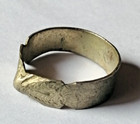 Rare Ancient Silver Roman-style Wedding Ring With Beautiful Engravings