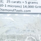 Techdiamondtools Diamond Powder 14 000 Grit 0-1 Microns  25 Cts   5 Gram