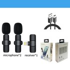 2 Mini Wireless Dual Microphone Cell Phone For Iphone Youtubers Show Lives Lapel