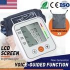 2025 Digital Automatic Blood Pressure Monitor Upper Arm Bp Machine Heart Rate Us