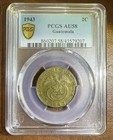 1943 Guatemala 2 Centavos Pcgs Au58 Key Date Low Mintage Struck At Philadelphia