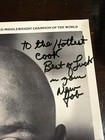 Signed Photo Of Boxing Champion Marvelous Marvin Hagler 8x10 Loa   Hagler Estate