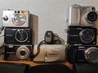 Lot Of 7 Untested Cameras - Olympus Mju Ii Zoom  Canon  Sony  Nikon  Lumix 