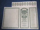 1944 Pittsburgh Cincinnati Chicago   St louis Railroad Stock Bond Certificate
