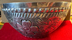 Pier 1 Decorative Hammered Aluminum Bowl - Flower abstract Design 7 