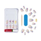 Kiss Salon Design  Press On Nails  Get It Girl  Multicolor short Coffin 28 Count
