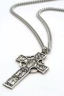 925 Sterling Silver Celtic Irish Episcopalian Cross Necklace For Men 24 Chain