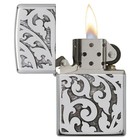Zippo Filigree High Polish Chrome Windproof Pocket Lighter  28530