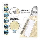 Tang 24 x24 x24  Sun Shade Sail Triangle Shade Cloth Canopy  A Ring With Stee   