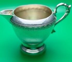 Vintage Essay Silver-plated Creamer   Sugar Bowl Set     W m  Mounts