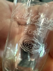 Vintage Morrison Hotel Boston Oyster House Chicago Etched Souvenir Glass