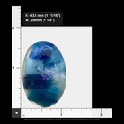 Stunning Blue Dichroic Glass Cabochons     Flatback Cabs For Jewelry Making Coe90