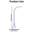 23 Inches Baby Crib Mobile Arm For Crib With Cloth Cover white 