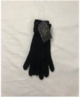 Victoria s Secret Bling Gem Sparkle Knit Soft Gloves Mittens Black Os    25 Nwt