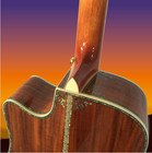 Cutaway Full Koa D45 Acoustic Electric Guitar Solid Top Mahogany Neck 301 Pickup