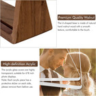 Picture Frame 2 Pack - Rustic Wooden Photo Frames With Walnut Wood Base And High