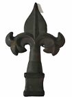 Vintage Antique Cast Iron Wrought Iron Fence Post Finial Fleur De Lis