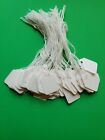 1000 Blank White Merchandise Price Tags With Strings Size  2 Retail Strung Label